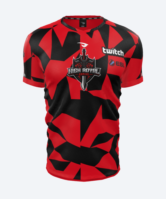 Jersey abstract black/red Esports Apparel Design
