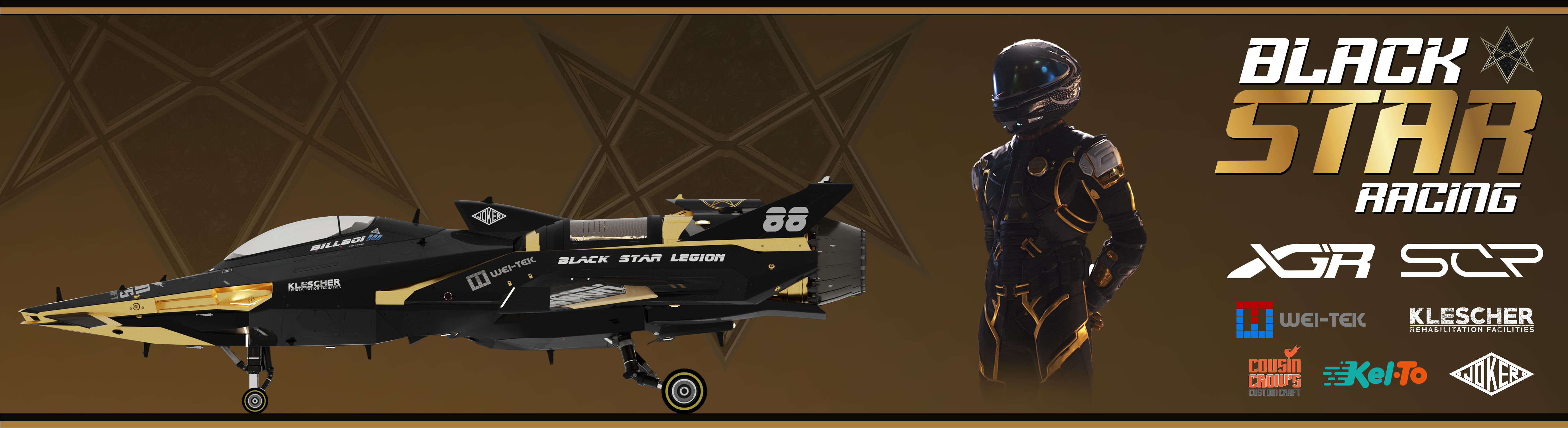 Background Black Star Racing