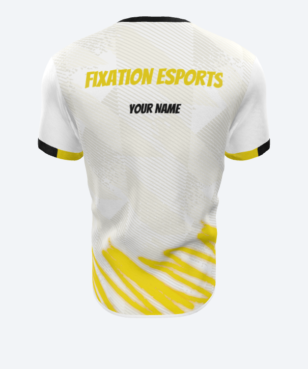 Fixation PRIME Jersey (White) - Raven.GG | Esports Apparel Design ...